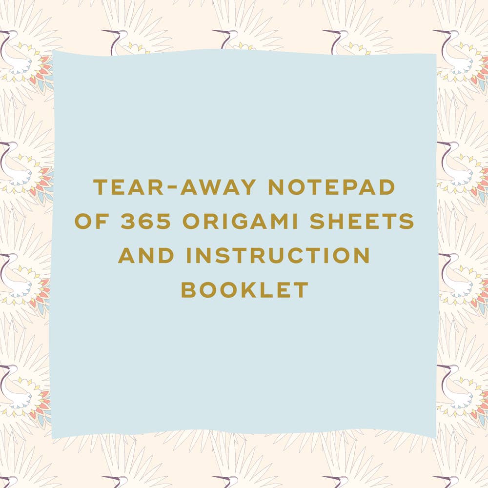 Paper Crane a Day: A Year of Mindful Folding--Origami Notepad 365 Sheets