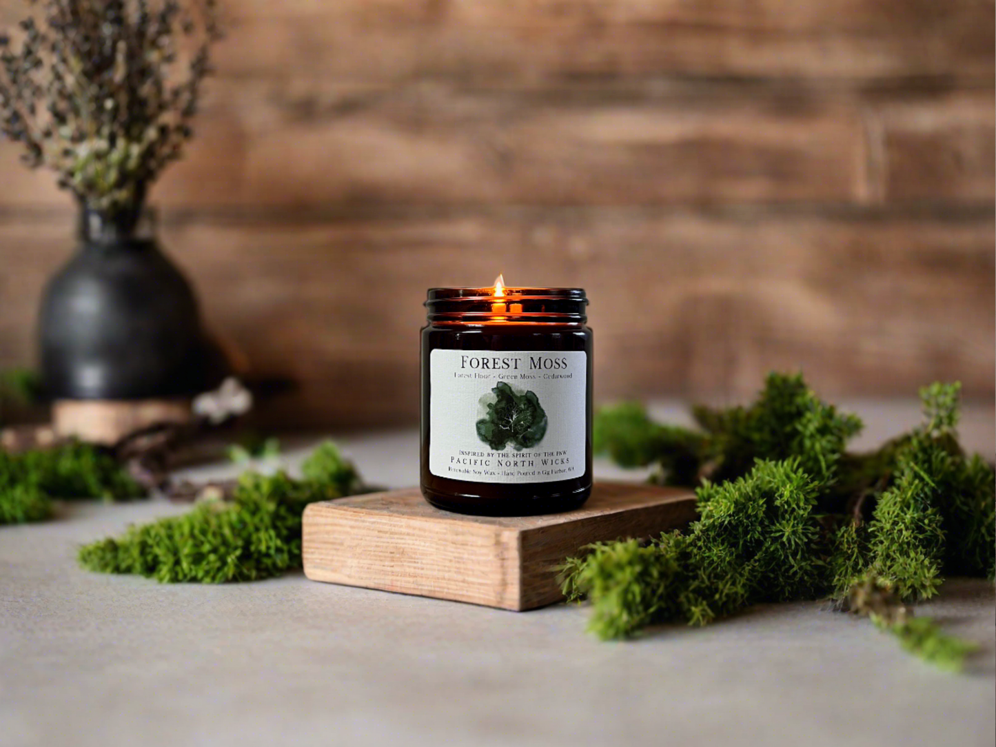 Forest Moss Candle | Mossy Woods | PNW Inspired | Soy Wax