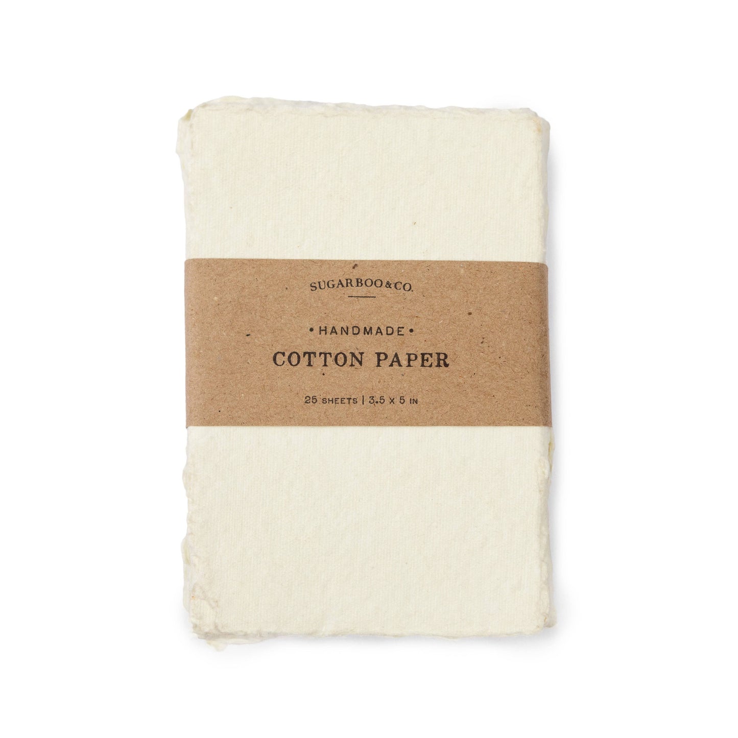 4"x6" Small Handmade Cotton Paper Bundle - Cream