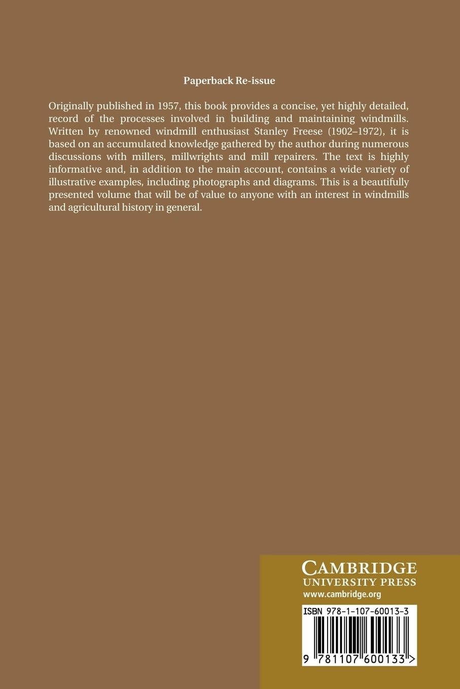 Windmills and Millwrighting