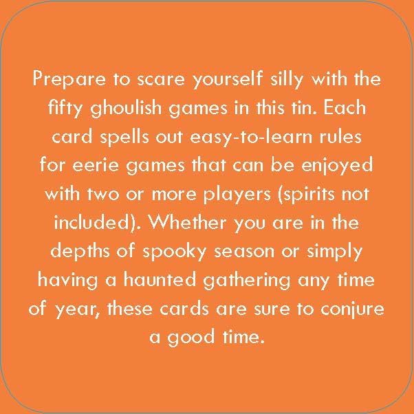 After Dinner Amusements: Ghoulish Games-50 Ideas for Frightening Fun