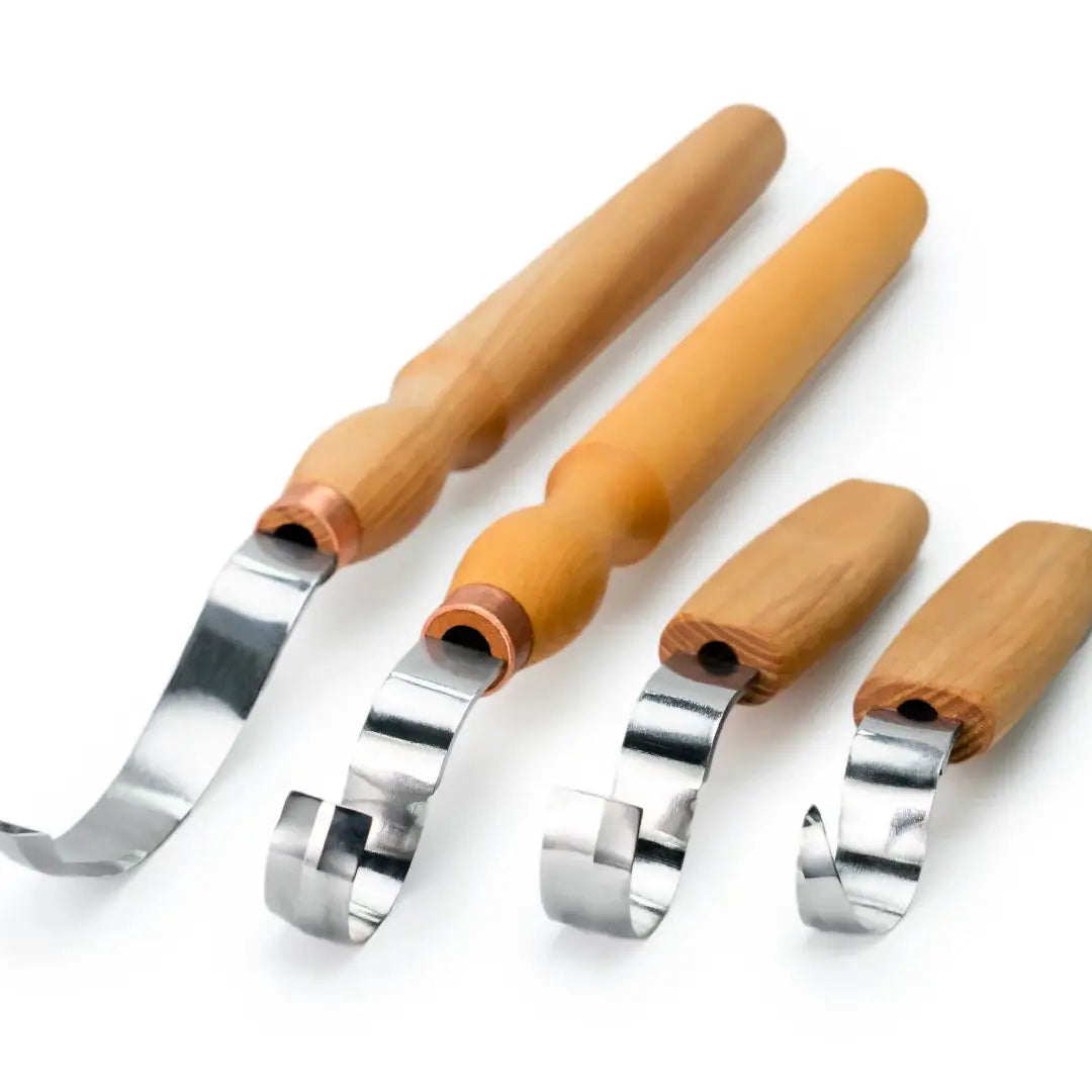 Hook Knife Set of 4 For Spoon Carving by BeaverCraft