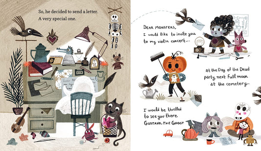 Gustavo, the Shy Ghost: (A Halloween Picture Book Celebrating Friendship, Courage, and Cultural Traditions - For Toddlers, Preschoolers, and 1-2 Grade
