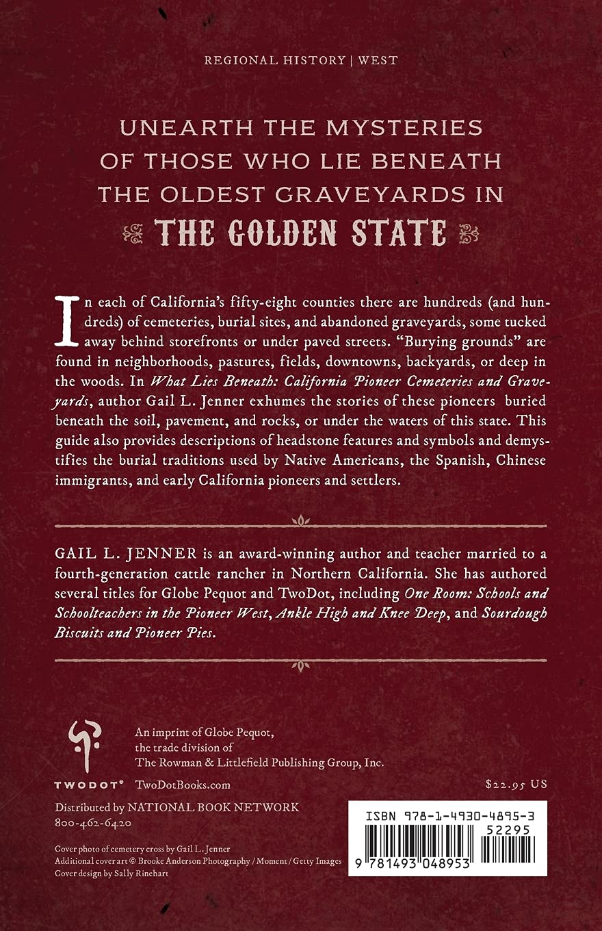 What Lies Beneath: California Pioneer Cemeteries and Graveyards by Gail L. Jenner
