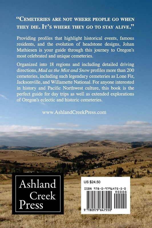 Mad as the Mist and Snow: Exploring Oregon Through Its Cemeteries