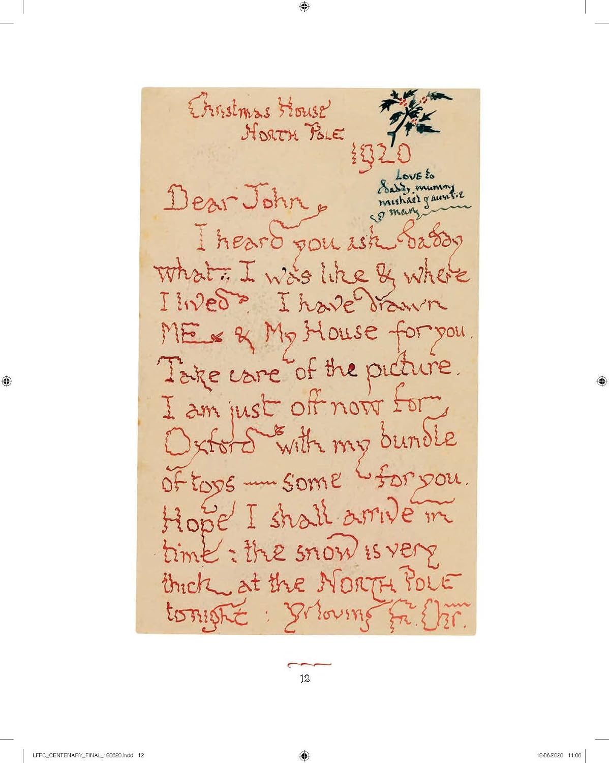 Letters from Father Christmas (Centenary Edition)
