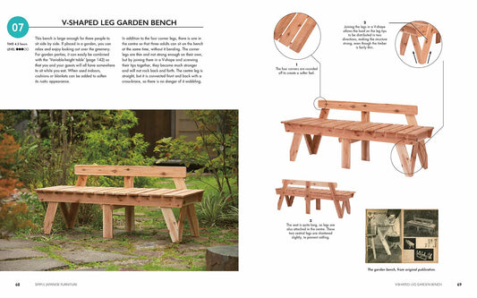 Simple Japanese Furniture: 24 Classic Step-By-Step Projects: 24 Classic Step-By-Step Projects