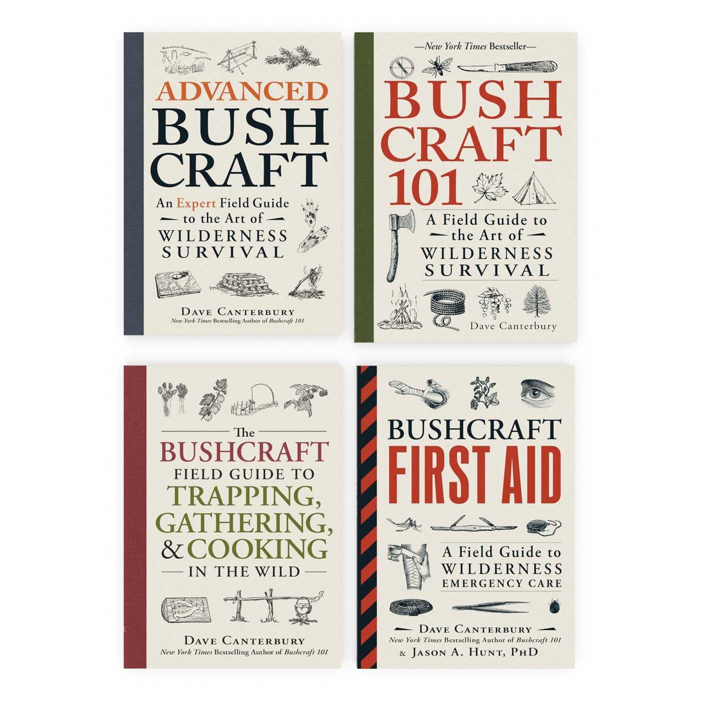 The Bushcraft Boxed Set: Bushcraft 101; Advanced Bushcraft; The Bushcraft Field Guide to Trapping, Gathering, & Cooking in the Wild by Dave Canterbury & Jason A. Hunt