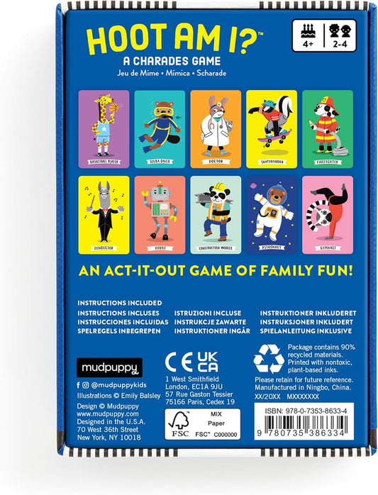 Hoot Am I? A Charades Card Game