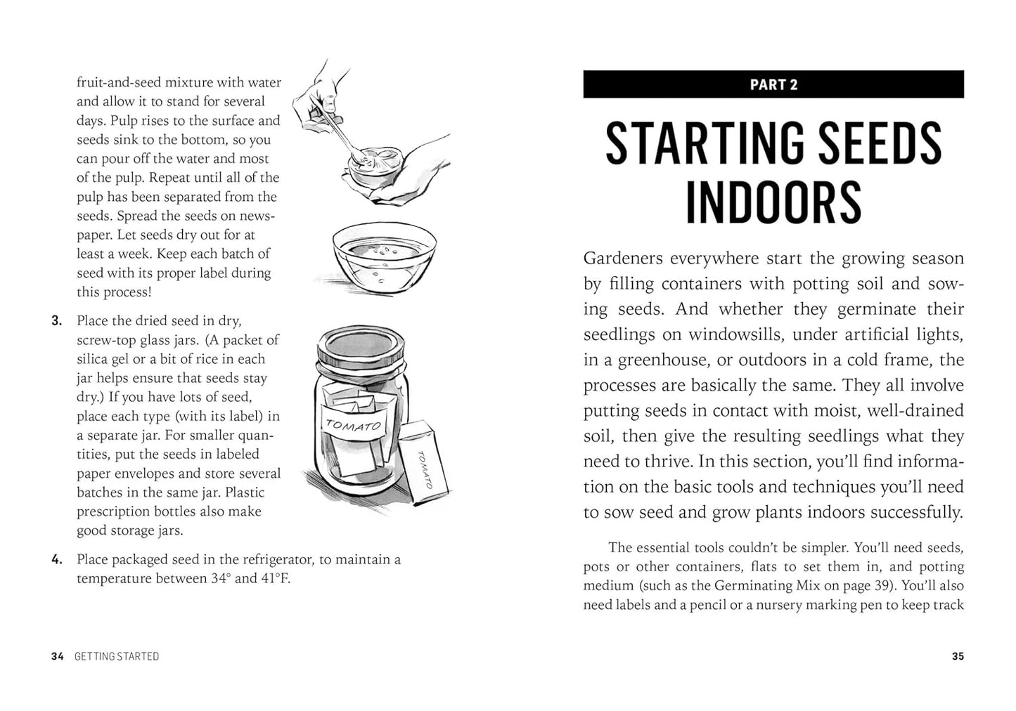 Starting Seeds: How to Grow Healthy, Productive Vegetables, Herbs, and Flowers from Seed by Barbara W Ellis