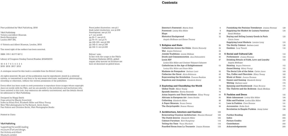 The Arts of Living: Europe 1600-1800