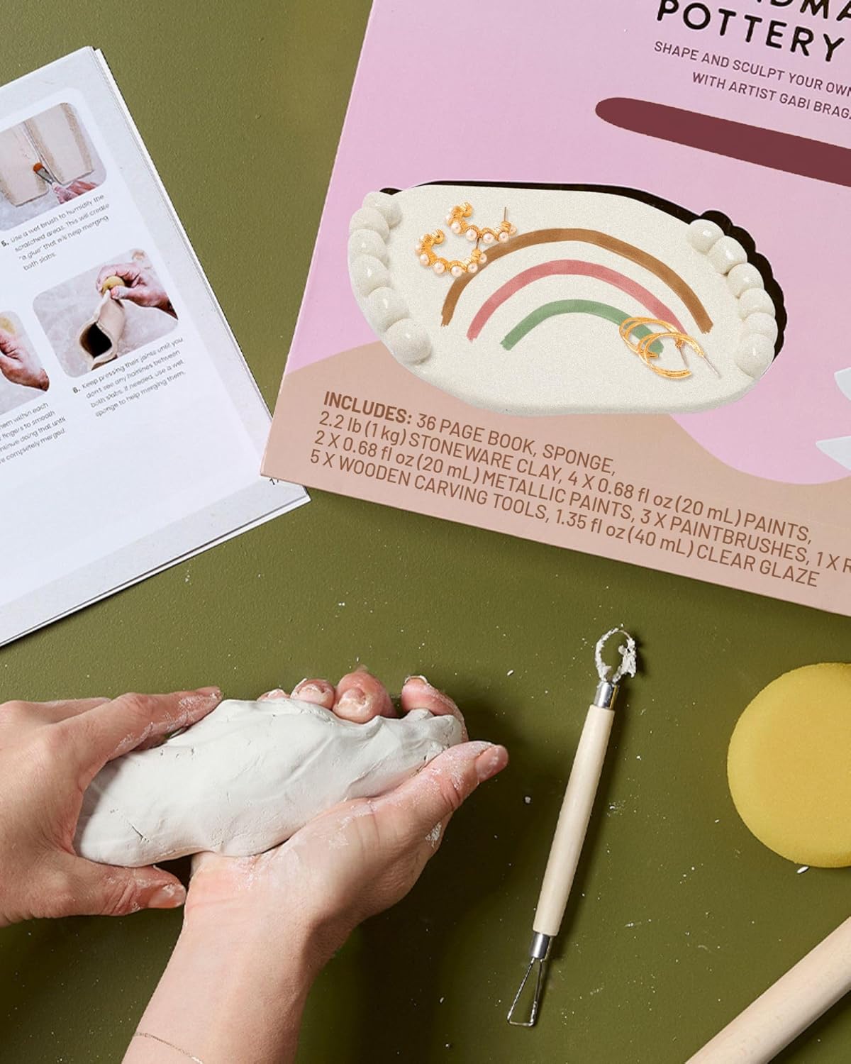 DIY Handmade Pottery Kit: Shape and Sculpt Your Own Pieces with Artist Gabi Braga by Journey Of Something