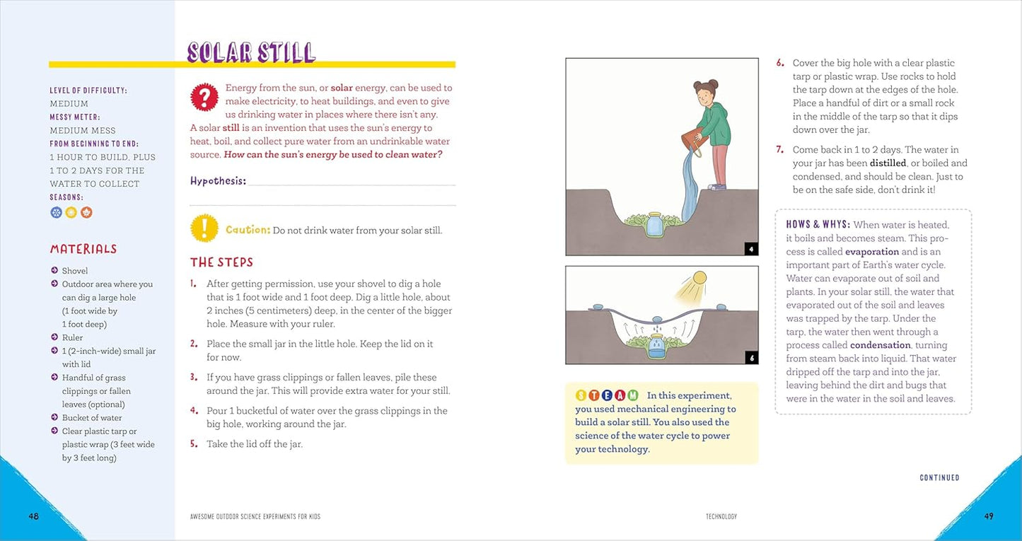 Awesome Outdoor Science Experiments for Kids: 50+ STEAM Projects and Why They Work