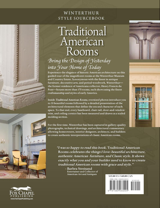 Traditional American Rooms (Winterthur Style Sourcebook): Celebrating Style, Craftsmanship, and Historic Woodwork