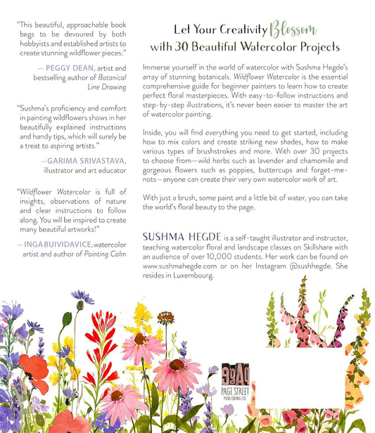 Wildflower Watercolor: The Beginner's Guide to Painting Beautiful Florals: The Beginner's Guide to Painting Beautiful Florals