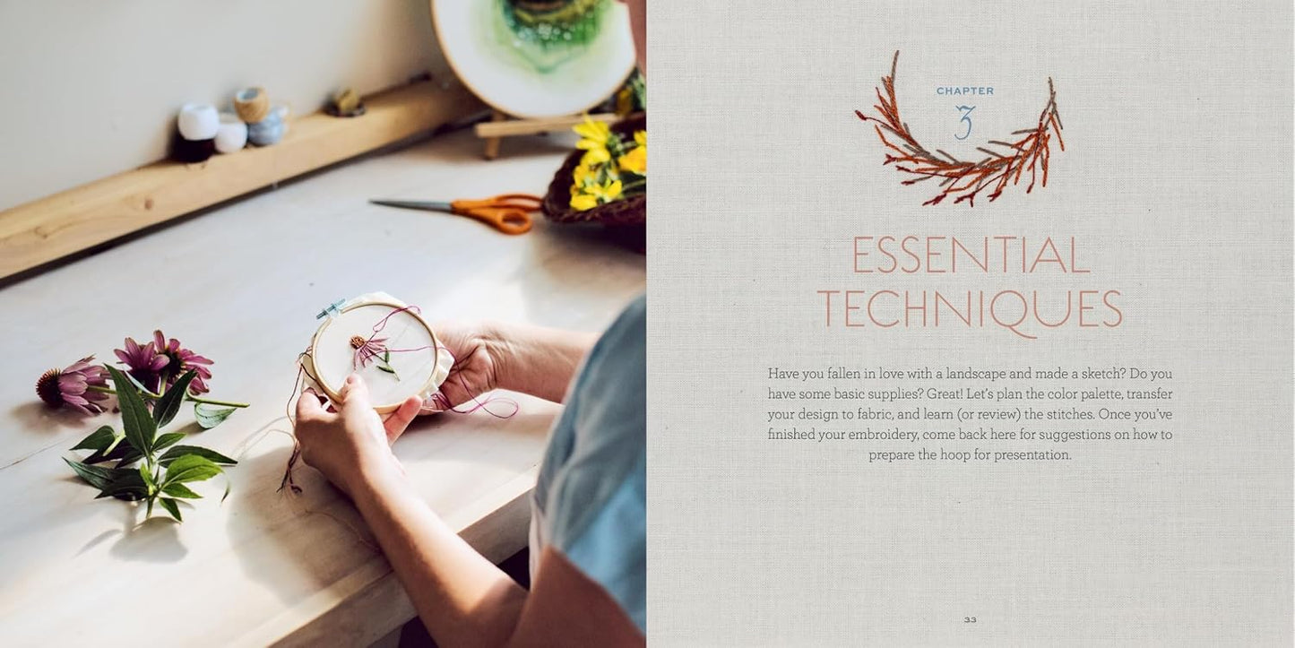 The Stitched Landscape: An Embroidery Field Guide to the Textures, Colors, and Lines of the Natural World