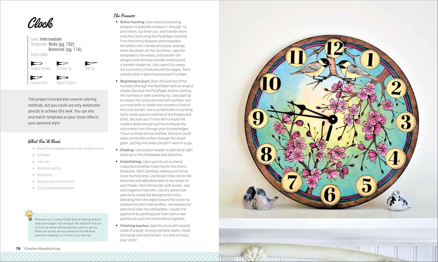 Creative Woodburning: Projects, Patterns and Instruction to Get Crafty with Pyrography by Bee Locke