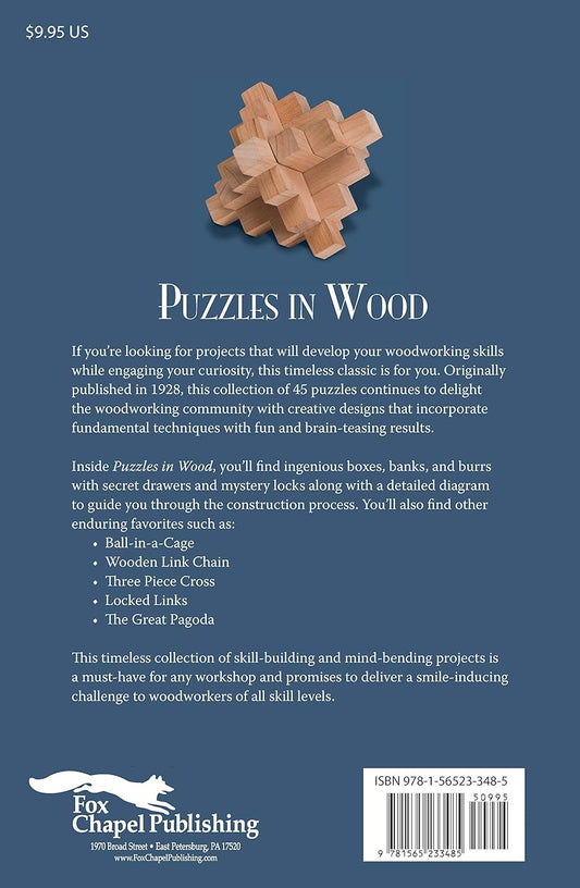 Puzzles in Wood: Simple Patterns for Creating 45 Classics: Simple Patterns for Creating 45 Classics
