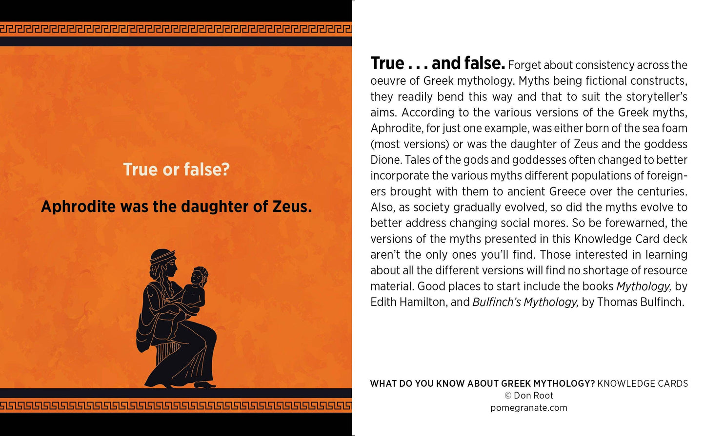 What Do You Know about Greek Mythology? Knowledge Cards
