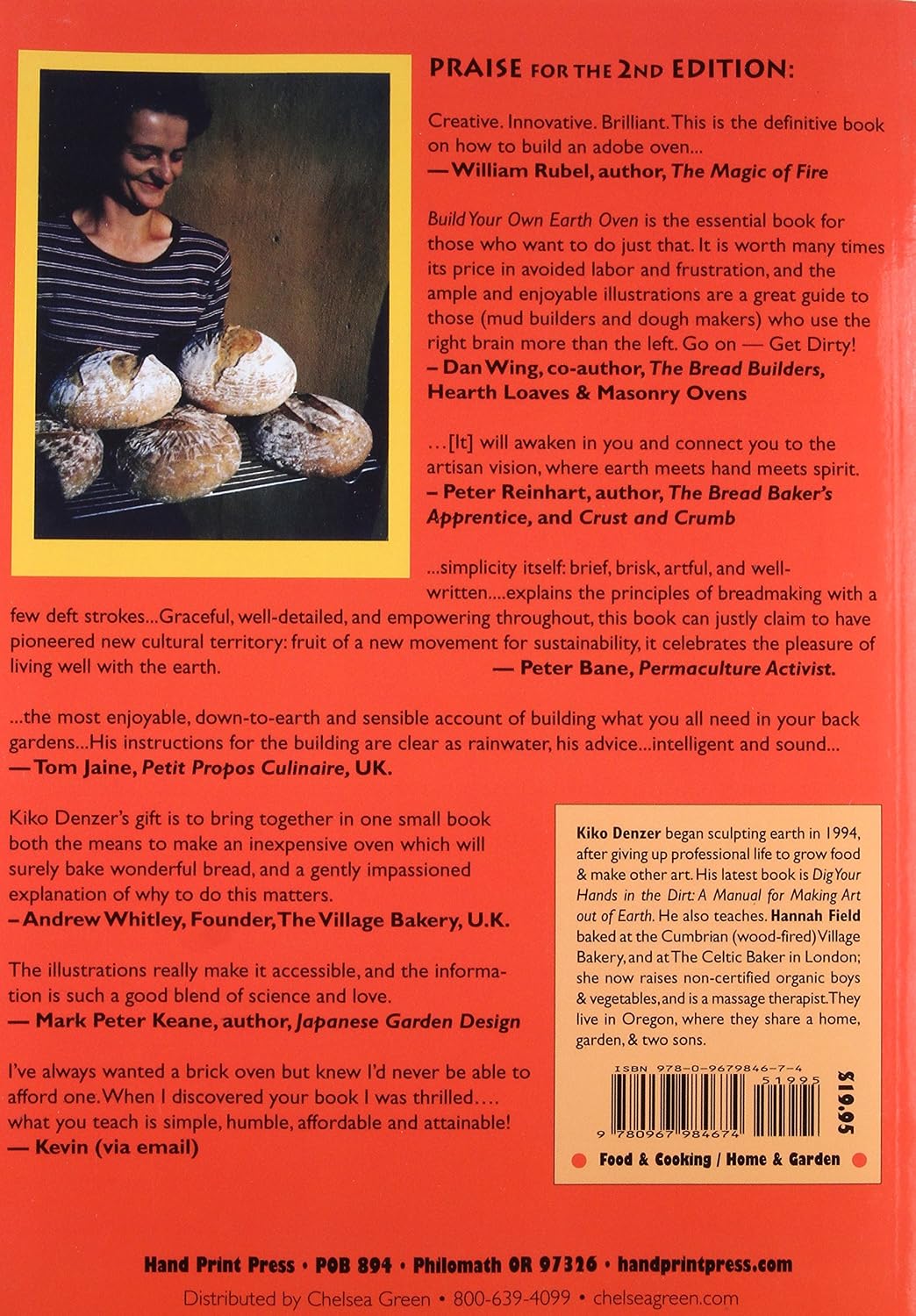 Build Your Own Earth Oven: A Low-Cost Wood-Fired Mud Oven, Simple Sourdough Bread, Perfect Loaves (3rd Edition) by Kiko Denzer & Hannah Field