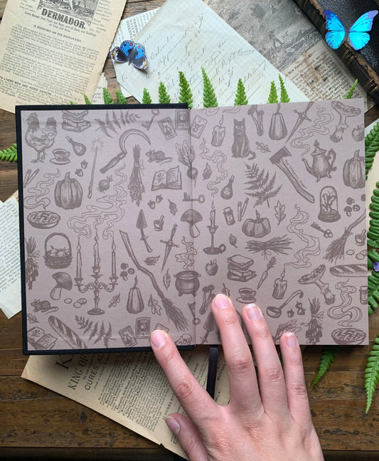 The Grimoire Silver- Lined Notebook