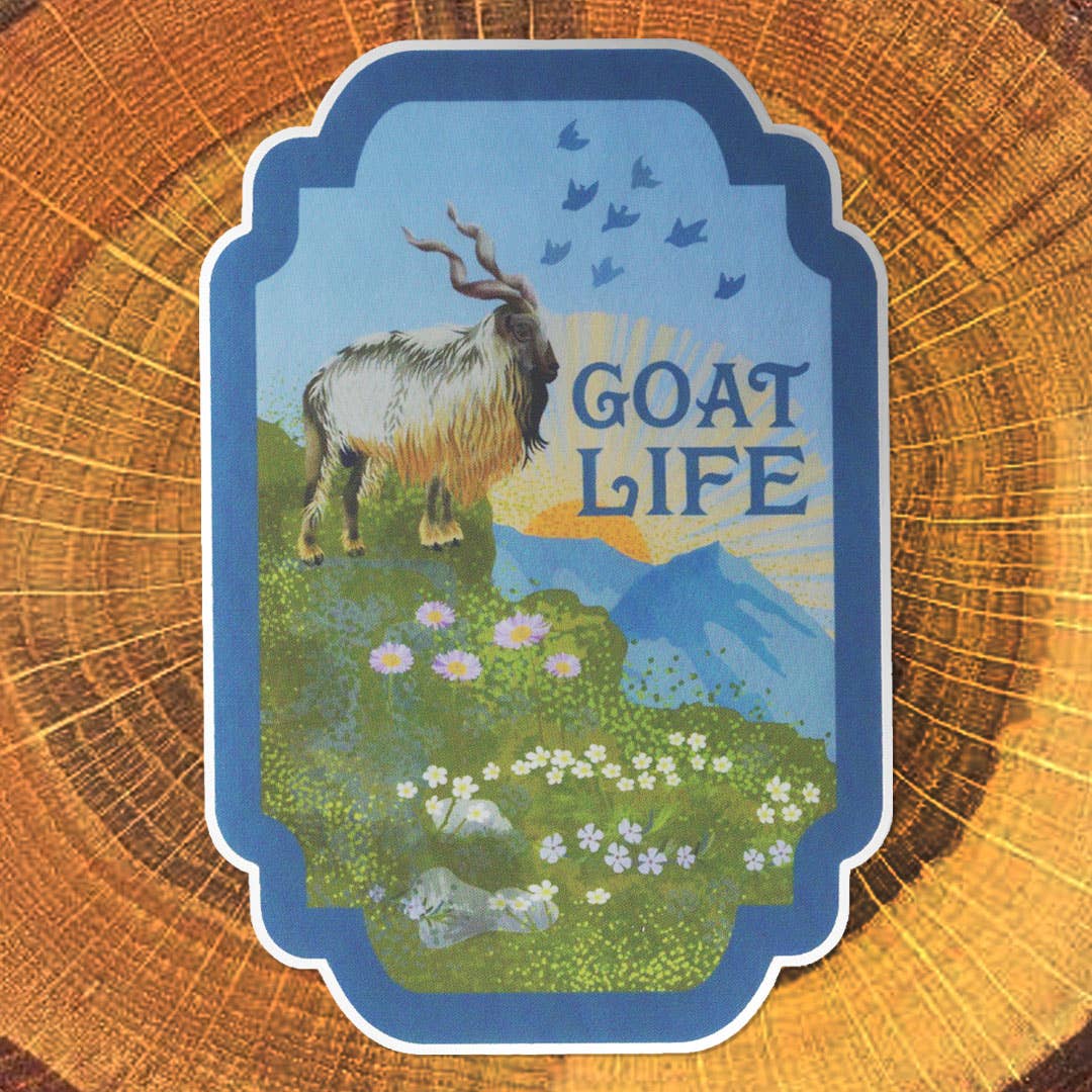 Goat Life Matte Mirror PVC-Free Sticker