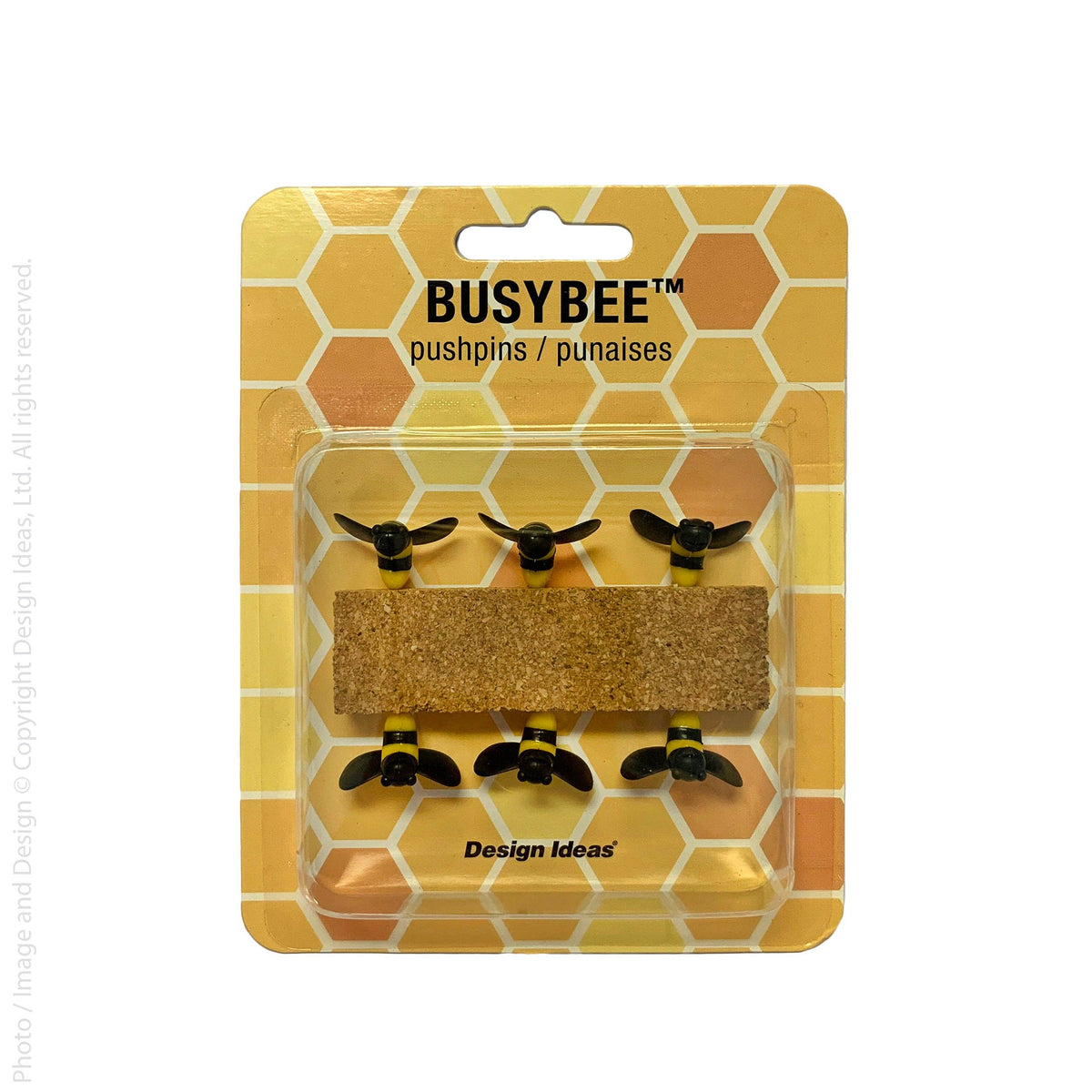 Busybee™ pushpins (set of 6)