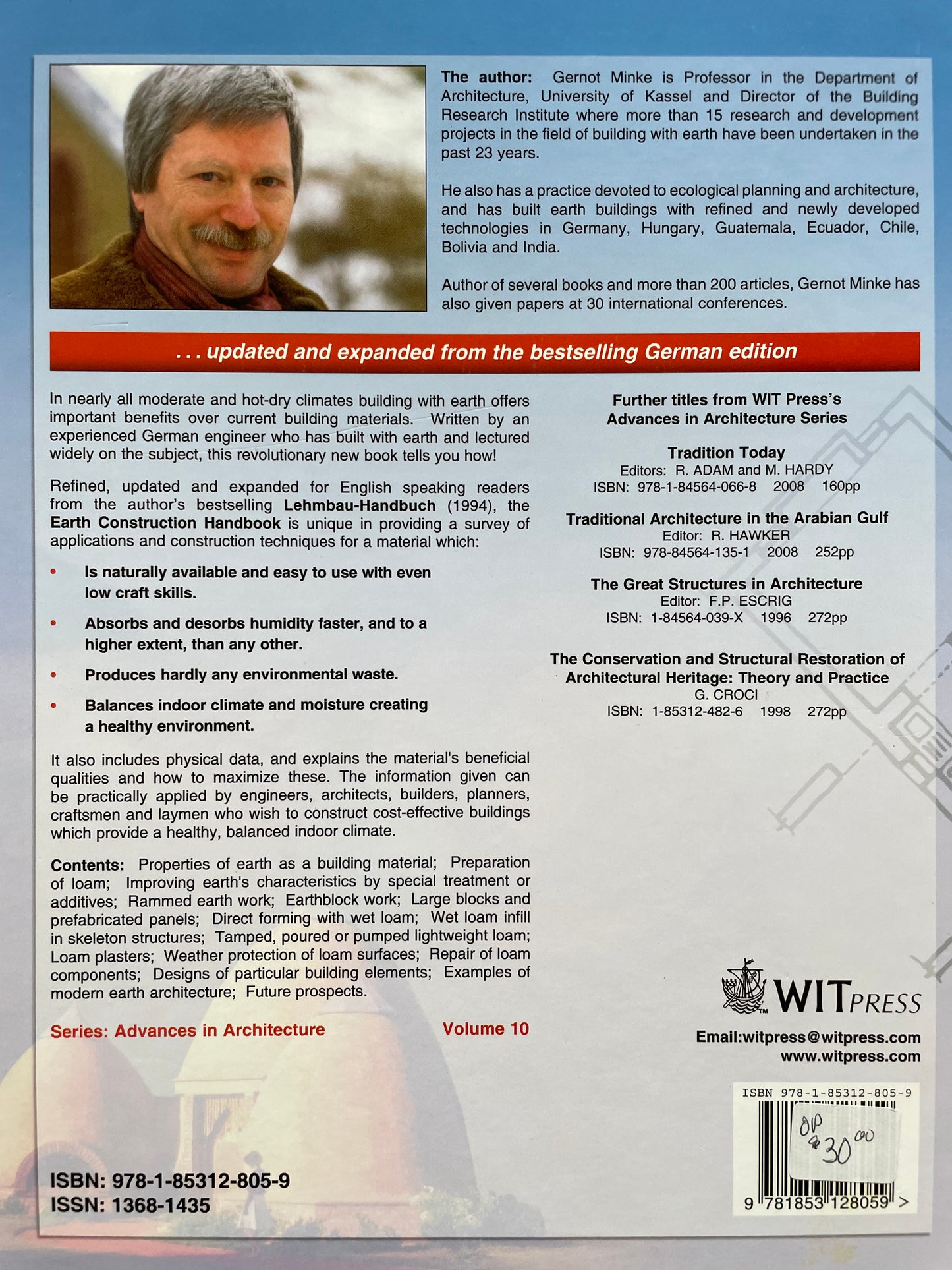 Earth Construction Handbook: The Building Material Earth in Modern Architecture by Gernot Minke