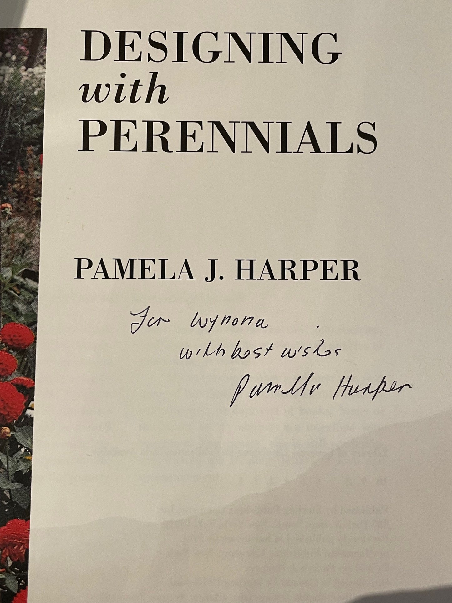 Designing with Perennials by Pamela J Harper