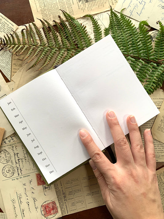 GREEN Foraging A6 field journal