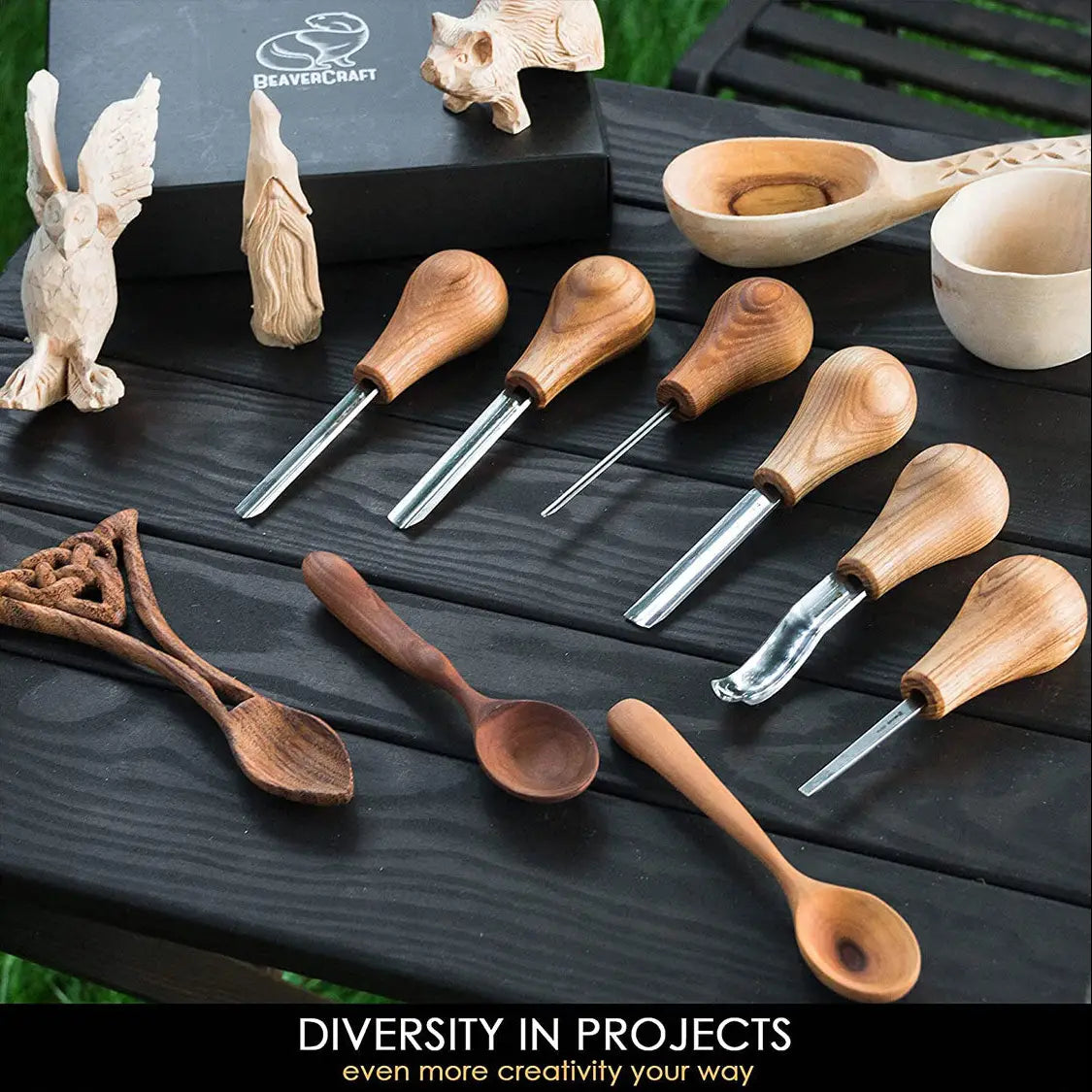 Woodcarving Set with Palm Chisels by BeaverCraft