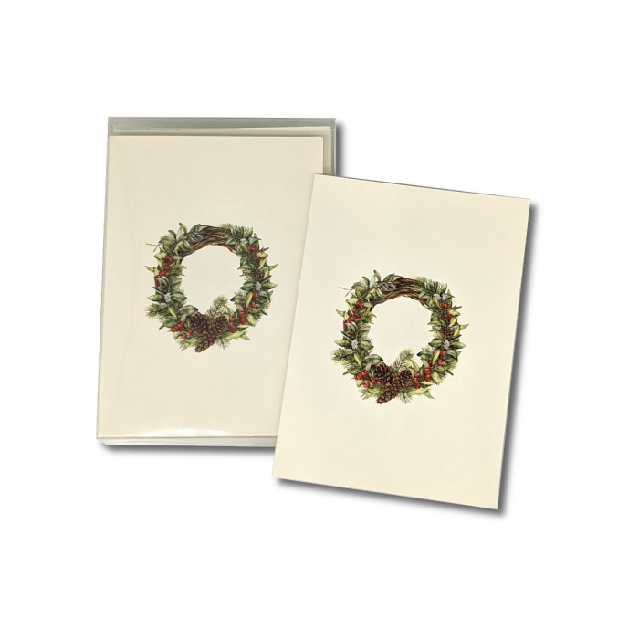 Winter Wreath Notecard Set