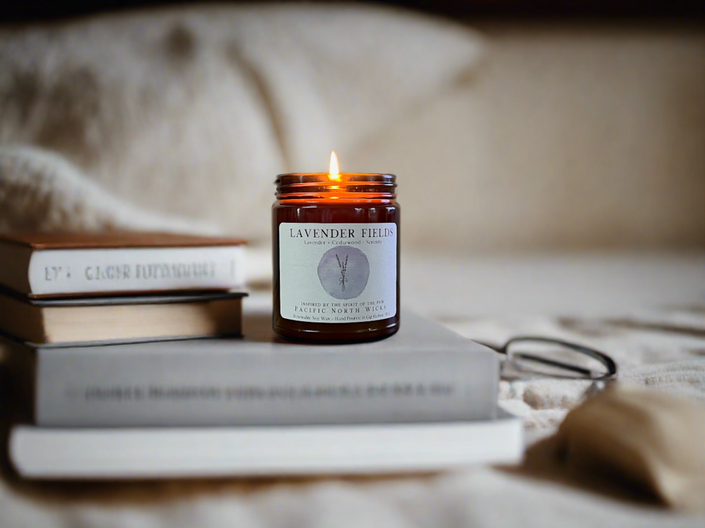 Lavender Fields Candle | Relaxing Spa Inspired | Soy Wax