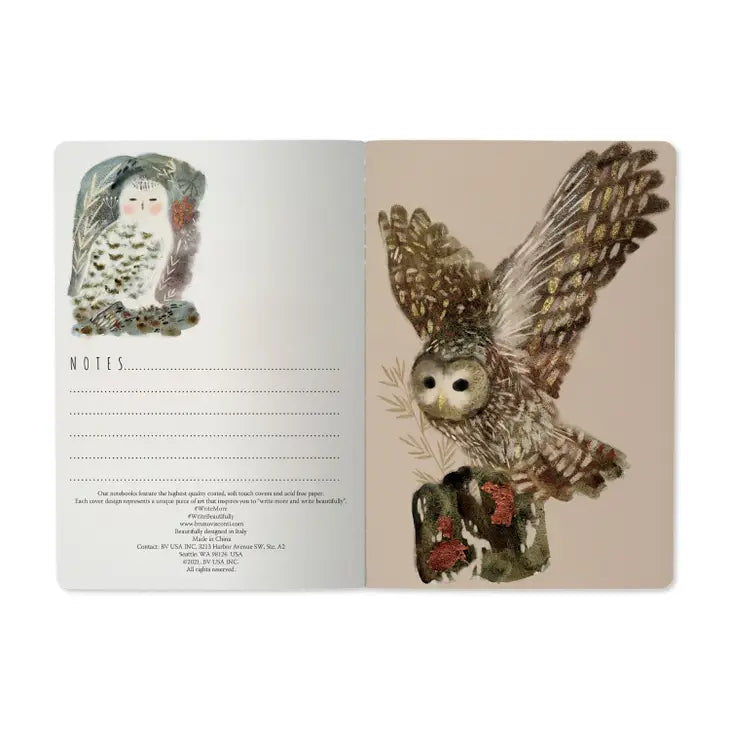 Owls Notebook-  BV by Bruno Visconti
