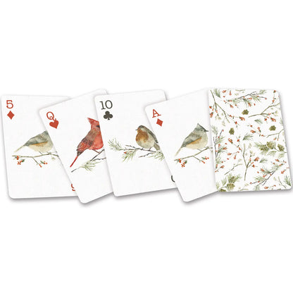 Winter Birds Playing Cards