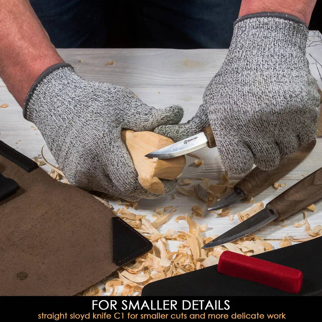 BeaverCraft Premium Whittling Set With Walnut Handles