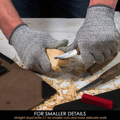 BeaverCraft Premium Whittling Set With Walnut Handles