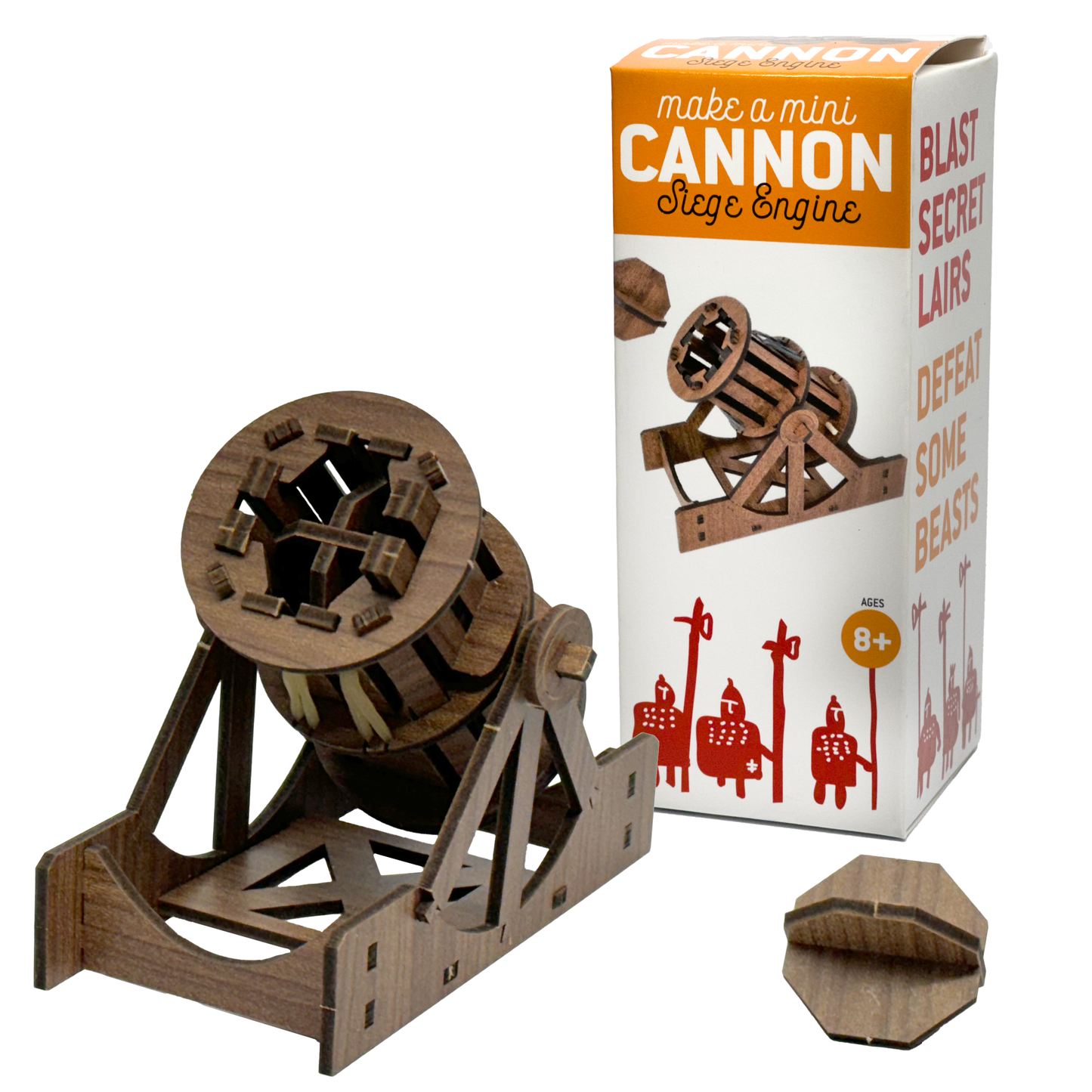 Mini Cannon: Wooden Siege Engine Engineering Model Building Kit