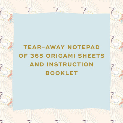 Paper Crane a Day: A Year of Mindful Folding--Origami Notepad 365 Sheets