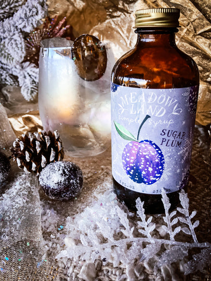 Sugar Plum Simple Syrup (8oz) by Meadowland Syrup-SALE!