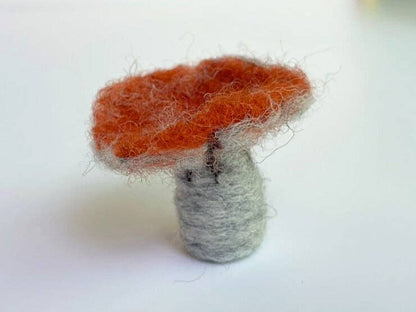 3 Classic Mushrooms Beginner Needle Felting Mini-Kit
