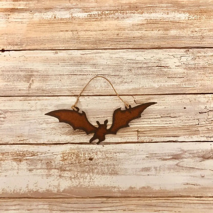Metal Bat Rustic Ornament
