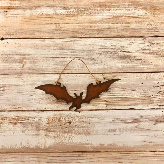 Metal Bat Rustic Ornament