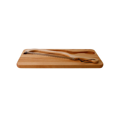 Alder Bread Knife Board And Bread Slicer (Right Handed)