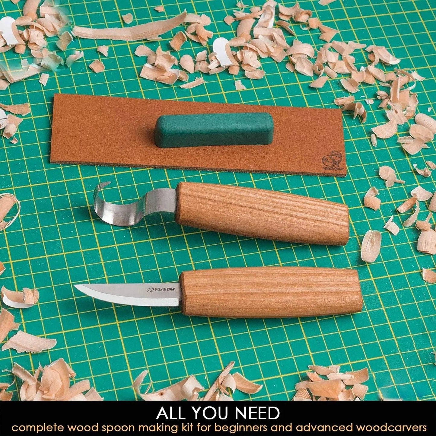Kickin' Up the Chips Tools Spoon Carving Set
