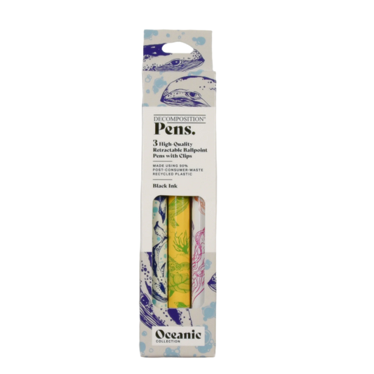 Decomposition Pens-Ocean Collection 3pack