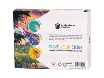 Cat Soapstone Carving Kit