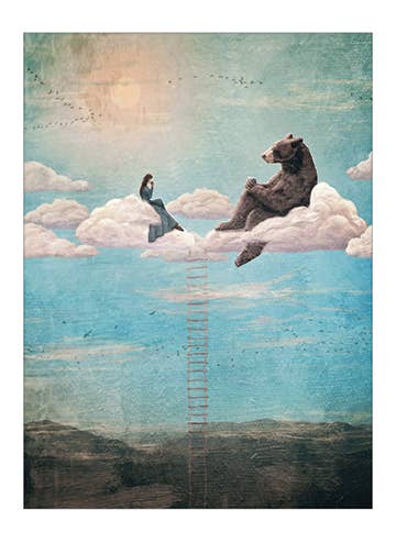 Tea Time with Ala the Bear Card-Artist: Paula Bella Flores