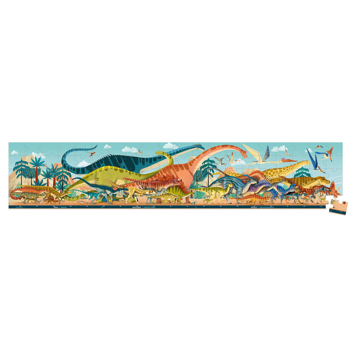 Dino | Panoramic Puzzle | 100 Pieces | Ages 6+