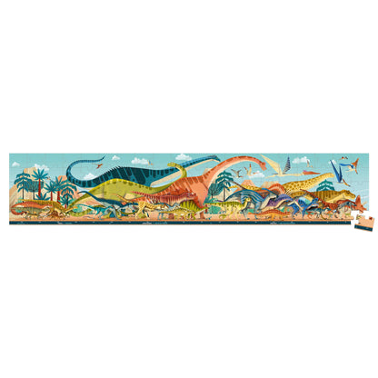 Dino | Panoramic Puzzle | 100 Pieces | Ages 6+